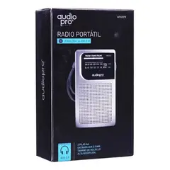 AUDIOPRO - Radio Fmam Portátil De Bolsillo Ap02079 Color Gris