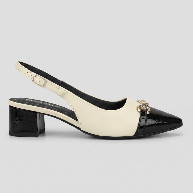 Zapato Mujer Negro/Crema Taci 19
