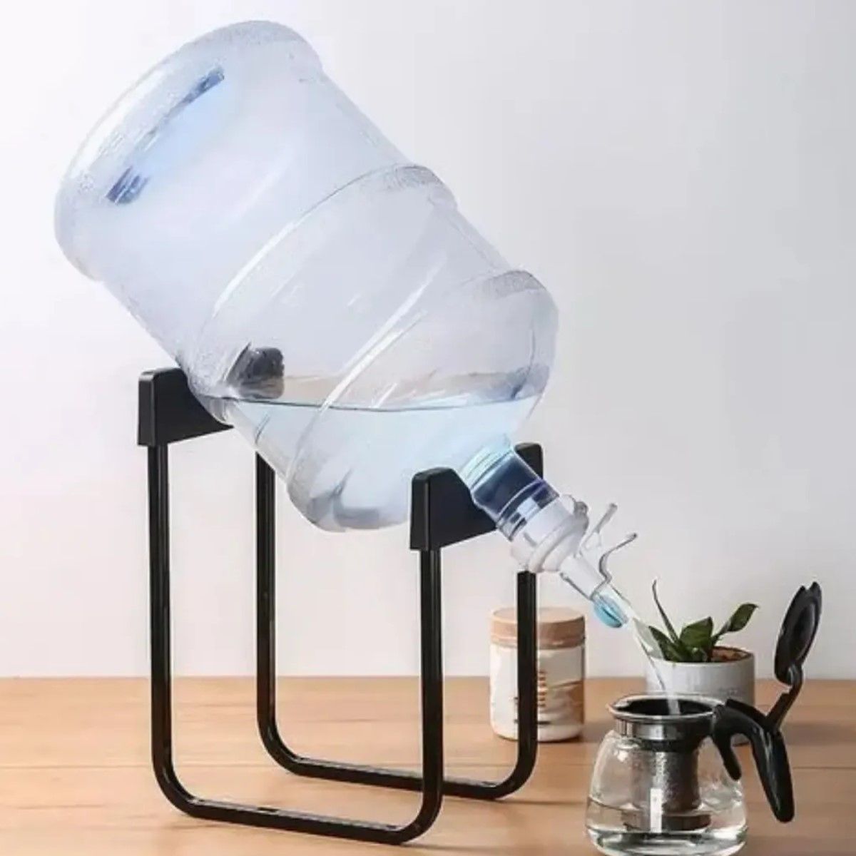 GENERICO - Soporte Dispensador Rack Para 1 Bidón De Agua + Boquilla BELUG