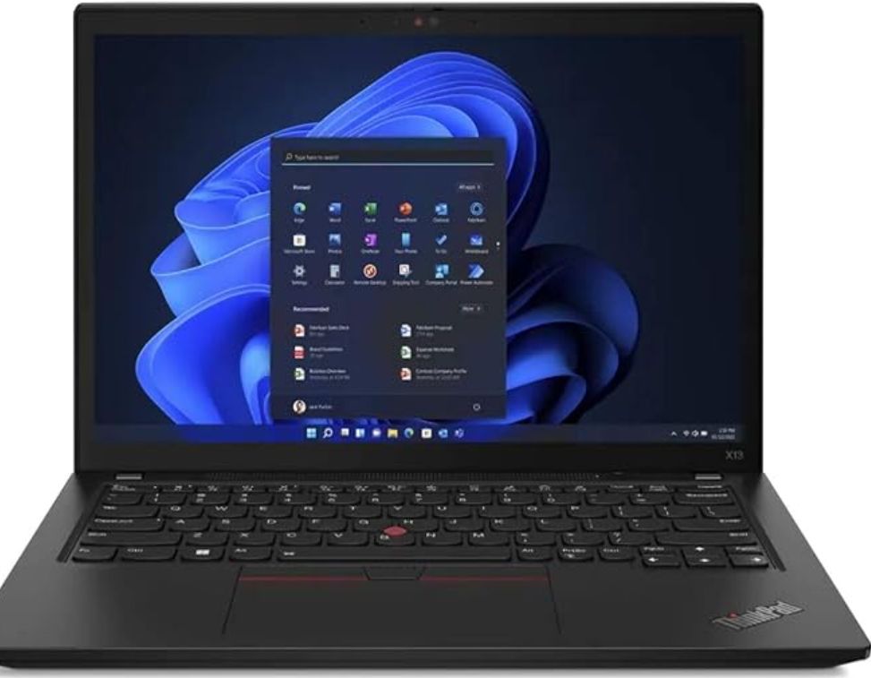 ThinkPad X13 Gen 3 Intel Core i5 12ª Gen 16GB RAM 256GB SSD 13.3" FHD Negro