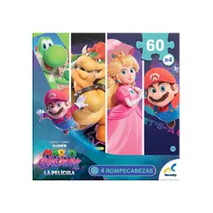 IMEXPORTA - Puzzle 4 En 1 De 60 Piezas Cada Uno Mario Galaxy