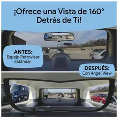 MOVI - Espejo Retrovisor Panorámico Gran Angular 160° - Reduce Puntos Ciegos