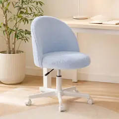 VIDITA - Silla Nova Terciopelo Silla De Escritorio Ergonómica Giratoria Oficina Estudio