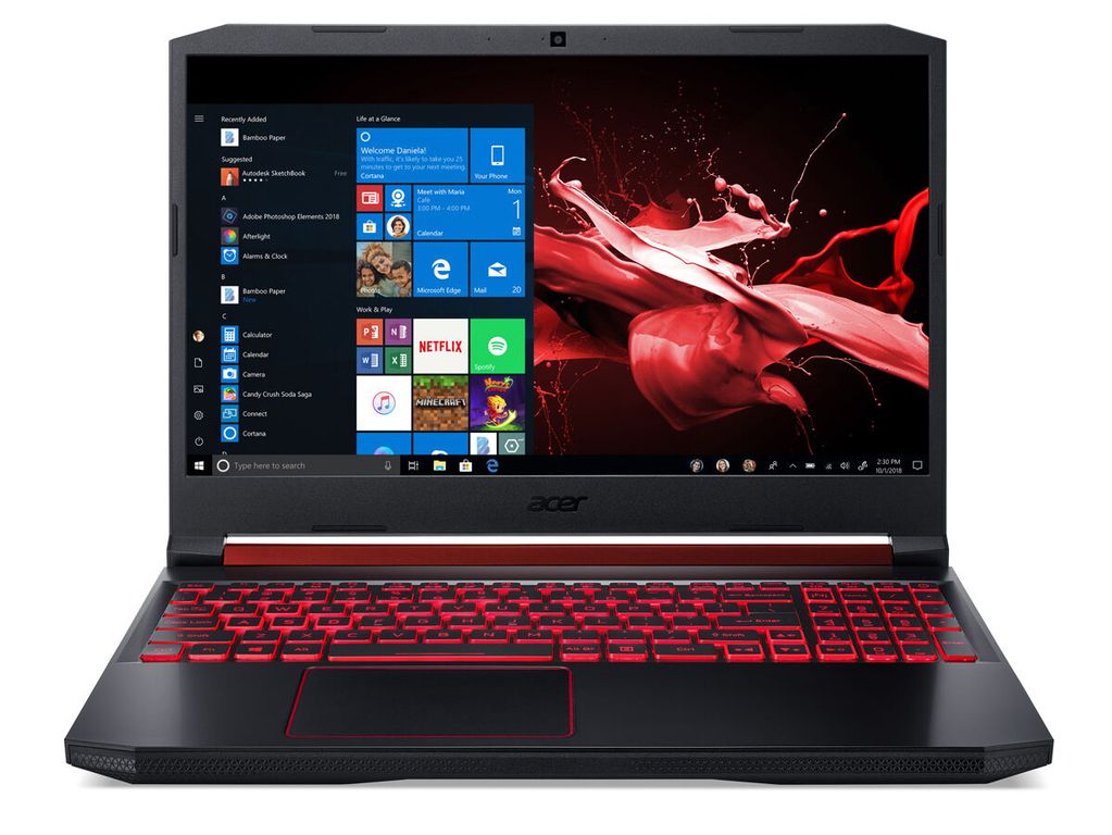 ACER NOTEBOOK NITRO5 AMD RYZEN5 NVIDIA GEFORCE GTX1650 4GB 16GBRAM128GBSSD+1TBHDD REACONDICIONADO