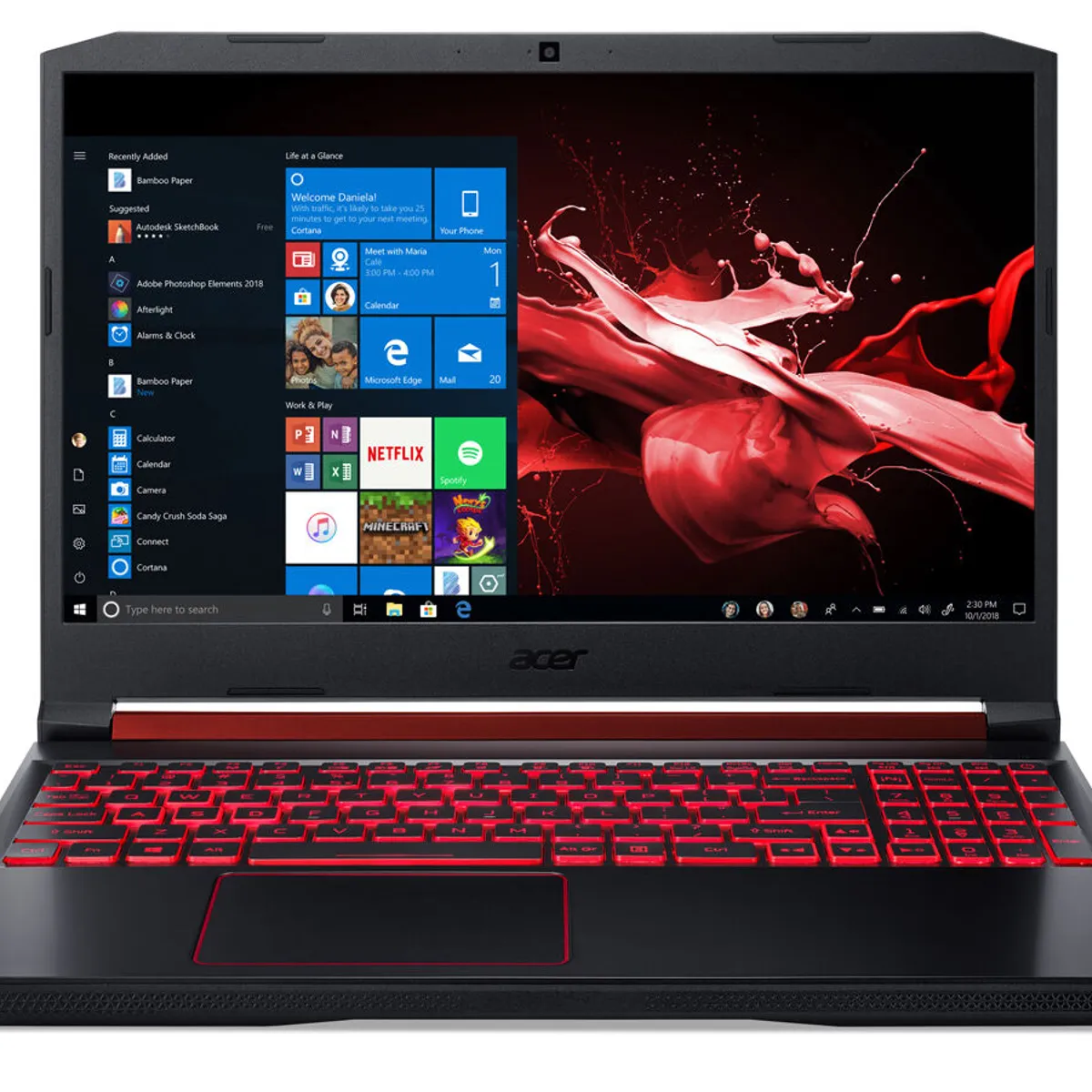ACER - NOTEBOOK NITRO5 AMD RYZEN5 NVIDIA GEFORCE GTX1650 4GB 16GBRAM128GBSSD+1TBHDD REACONDICIONADO