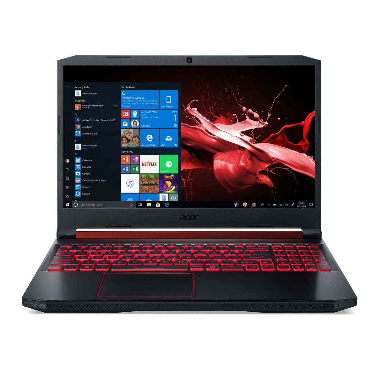 ACER - NOTEBOOK NITRO5 AMD RYZEN5 NVIDIA GEFORCE GTX1650 4GB 16GBRAM128GBSSD+1TBHDD REACONDICIONADO
