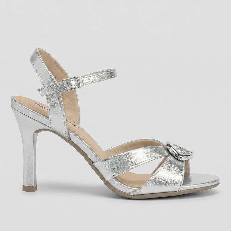 Sandalia Mujer Plata Rafa 60