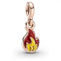 PANDORA - Mini Charm Colgante Llama Ardiente Me Mujer