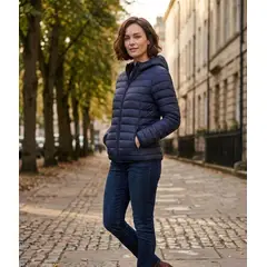 STRIKE - Chaqueta Parka Corta Con Gorro Desmontable Mujer