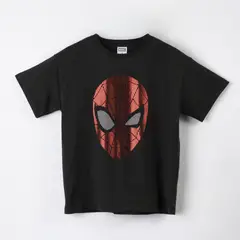 MARVEL - Polera Manga Corta Niño Spiderman Cara Negro