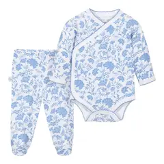 OH MY LAMB - Conjunto Cruzado Body y Patitas toile azul