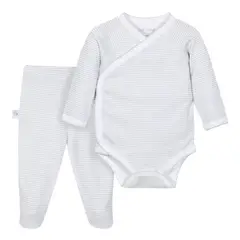 OH MY LAMB - Conjunto rayado gris