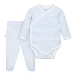 OH MY LAMB - Conjunto Rayado celeste