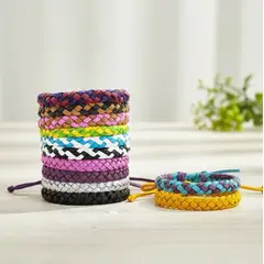 GENERICO - 10 Pulseras Repelente Insectos Mosquitos Tipo Cuero Trenzado