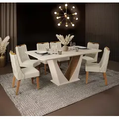 ALTAVISION - COMEDOR DALILA C6S BIA CARVALHO NEVE