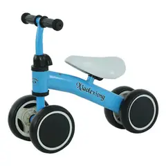 CRUSEC - Mini Bicicleta de Equilibrio Andador para Niños Sin Pedal Azul