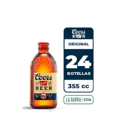 COORS - 24x Cerveza Original 5.0° Botella 355cc
