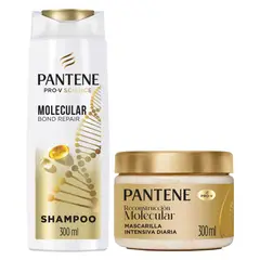 PANTENE - Pack Shampoo + Mascarilla Reconstrucción Molecular Molecular Bond Repair 300 ml cu