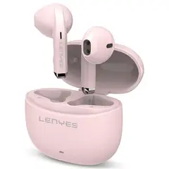 LENYES - Audifonos Inalambricos Bluetooth Comodos Air99 Rosa