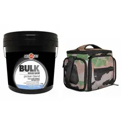 MUSASHI - Proteina Bulk Mass Gain Whey Protein 5 Lbs + Bolso Fitmark The Shield