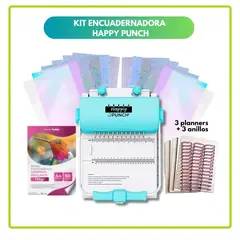 HAPPYPUNCH - KIT Encuadernadora Happy Punch + insumos 02