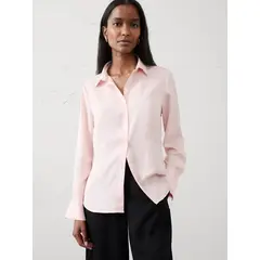 BANANA REPUBLIC - Blusa Mujer Silky Classic Rosado