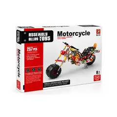 GENERICO - Kit de Armado Metálico de 257 Piezas: Motocicleta