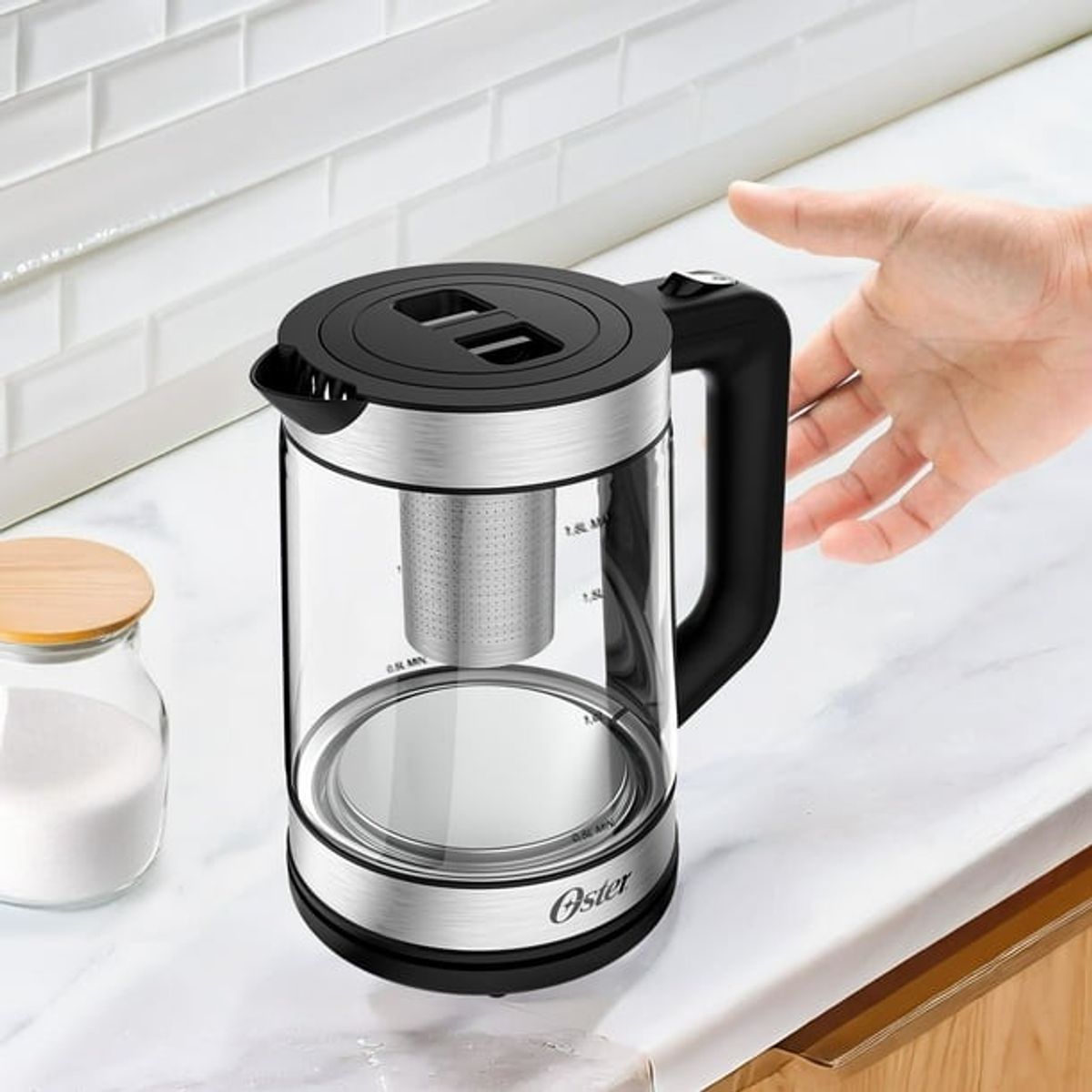 OSTER - Hervidor Electrico De Agua Oster Vidrio 1850W