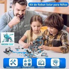 GENERICO - Kit Robot Solar STEM 13 en 1. Juguete Educativo de Robótica.