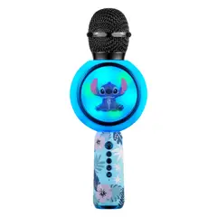 VAIS - Micrófono Karaoke Infantil Bluetooth Luces Bateria Recargable Usb Stitch Disney