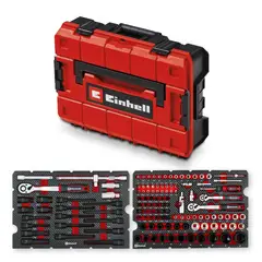 EINHELL - SET DE JUEGO DE HERRAMIENTAS 121 PIEZAS E-CASE