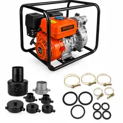 WULKAN OGNIA - Motobomba a Gasolina Wulkan 2x2 Alta Presión 7 Hp 208cc Naranja