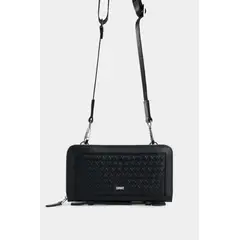 VELEZ - Vélez Cartera Bandolera Elba Cuero Hombre Tejido Frontal