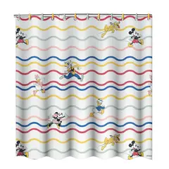 VAIS - Cortina de Baño Infantil Unisex Poliester 180x180 cms Mickey Disney