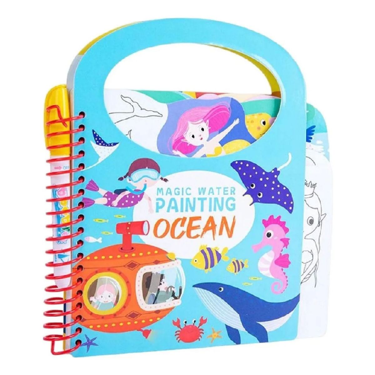 CRUSEC - Libro Mágico Cuaderno Didáctico Niños Para Pintar Con Agua