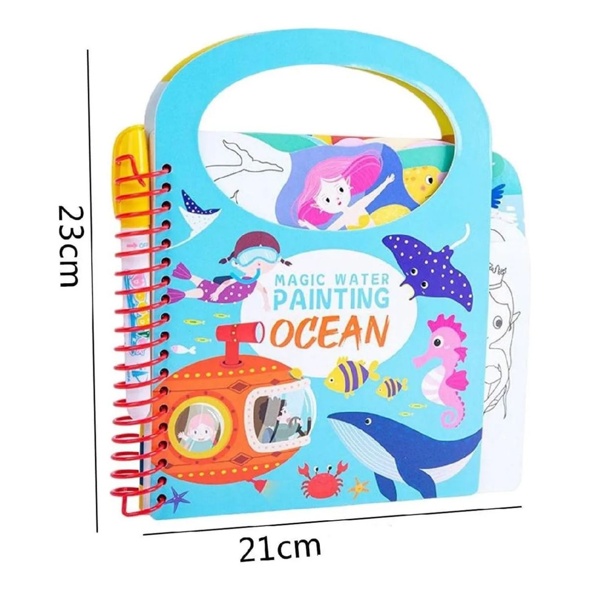 CRUSEC - Libro Mágico Cuaderno Didáctico Niños Para Pintar Con Agua