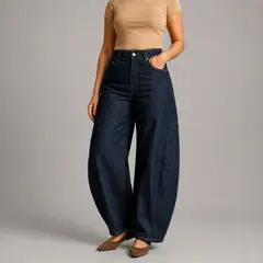 MOMCHIC - JEANS BALLOON VICTORIA AZUL