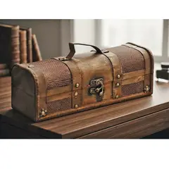 MSA MUEBLES SANTA ANA - Caja Porta Botella de Madera