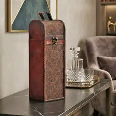 MSA MUEBLES SANTA ANA - Caja Porta Botella de Madera