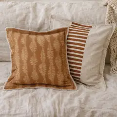 GALDANA - Cojín Orce con relleno Estampado reversible 50x50cm 100% Algodón