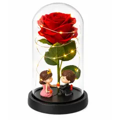 GENERICO - Rosa Eterna roja decoracion adorno para el hogar