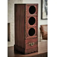 MSA MUEBLES SANTA ANA - Cava 3 Botellas Clasic de Madera