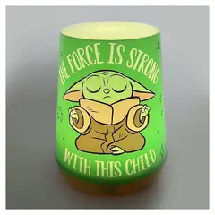 VAIS - Lampara De Mesa Niños A Pilas Espantacucos Verde Grogu Star Wars