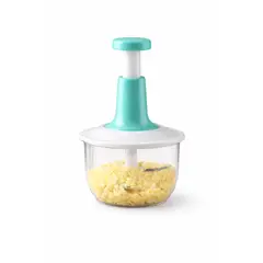 GENERICO - Picadora Manual Alimentos 1,5l Presion 3 Cuchillas Multiuso