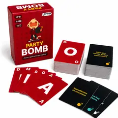 AHB GAMES - Party Bomb Juego de Mesa Familiar de Cartas para 2 a 6 Jugadores