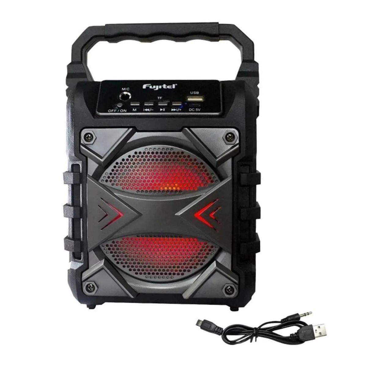 FUJITEL - Parlante Portátil Fujitel BLuetooth Recargable 5W Negro