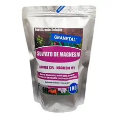 GENERICO - FERTILIZANTE SOLUBLE SULFATO DE MAGNESIO 1 KG GRANETAL