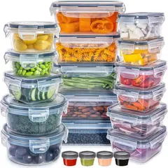 GENERICO - Set 20 Tazas Organizadores para Almacenamiento de Comidas