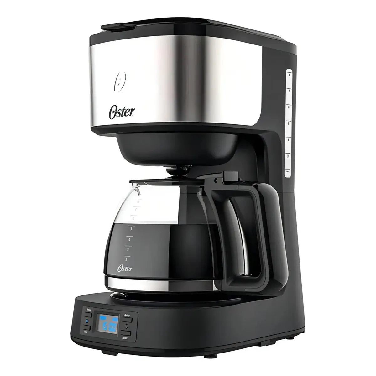 OSTER - Cafetera Programable 8Tazas Acero Inoxidable Automatica