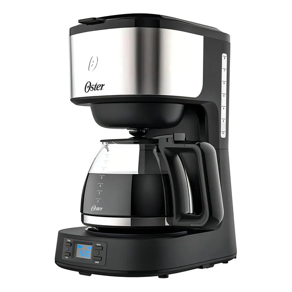 OSTER - Cafetera Programable 8Tazas Acero Inoxidable Automatica